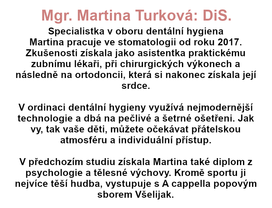 Martina Turková Info