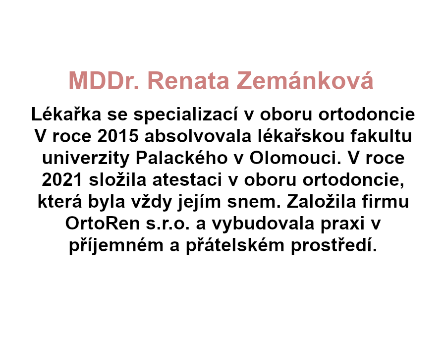 Renata Zemánková Info